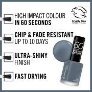 Rimmel 60 Seconds Rita Ora Nagellack - 807 My Grey 8 ml