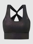 Guess Activewear Bustier mit Glitter-Effekt in Black, Größe XL