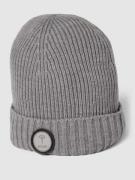 JOOP! Collection Beanie mit Label-Patch Modell 'Francis' in Hellgrau, ...