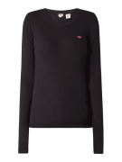 Levi's® Longsleeve mit Logo-Aufnäher in Black, Größe S