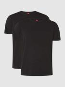 s.Oliver RED LABEL T-Shirt mit Stretch-Anteil im 2er-Pack in Black, Gr...