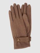 EEM Touchscreen-Handschuhe mit Zierriegel in Taupe Melange, Größe L