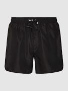 Karl Lagerfeld Beachwear Badehose mit Logo-Print in Black, Größe L