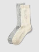 Levi's® Socken mit Label-Print im 2er-Pack in Offwhite, Größe 43/46