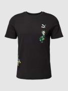 PUMA PERFORMANCE T-Shirt mit Label-Print Modell 'CLASSICS' in Black, G...