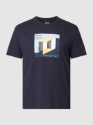 S.Oliver Plus PLUS SIZE T-Shirt mit Motiv-Print in Marine, Größe XXL