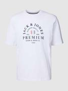 Jack & Jones Premium T-Shirt mit Label-Print Modell 'WILL' in Weiss, G...