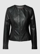 Christian Berg Woman Selection Jacke in Leder-Optik in Black, Größe 40