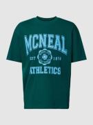 MCNEAL T-Shirt mit Label-Details in Dunkelgruen, Größe L