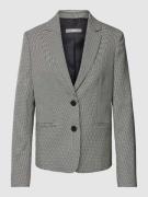 Jake*s Collection Blazer mit Hahnentrittmuster in Black, Größe 34