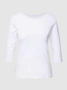 Christian Berg Woman T-Shirt mit Ziersteinbesatz in Weiss, Größe 36