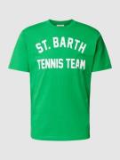 MC2 Saint Barth T-Shirt mit Label-Print in Gruen, Größe S