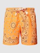 MC2 Saint Barth Badehose mit Allover-Print Modell 'CAPRESE' in Orange,...