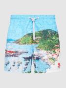 MC2 Saint Barth Badehose mit Allover-Muster Modell 'GUSTAVIA' in Tuerk...