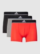 ADIDAS SPORTSWEAR Trunks mit elastischem Logo-Bund im 3er-Pack in Rot,...