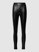 Review Basic Leggings aus Kunstleder in Black, Größe S