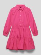 Polo Ralph Lauren Kids Kleid im Stufen-Look in Pink, Größe 92