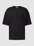 REVIEW Basic Oversized T-Shirt in Black, Größe S