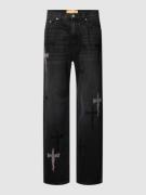 REVIEW BaggyJeans mit CRUCIFIX REVIEW Stichting in Black, Größe 30