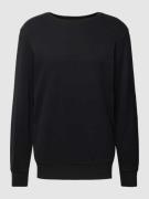Mazine Sweatshirt mit Label-Stitching Modell 'Burwood' in Black, Größe...