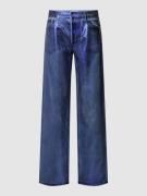Review Loose Fit Jeans mit Label-Detail in Blau, Größe 25