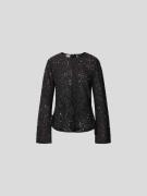 BAUM & PFERDGARTEN Longsleeve aus Spitze in Black, Größe 34