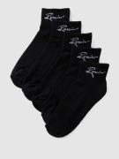 REVIEW Socken mit Label-Schriftzug in Black, Größe 39/42