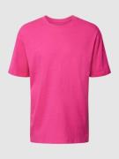 JAKE*S STUDIO MEN T-Shirt mit Rundhalsausschnitt in Pink, Größe L