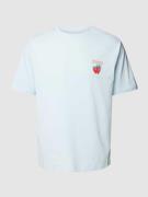 MCNEAL T-Shirt mit Label-Print in Hellblau, Größe M