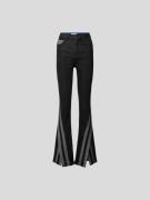 Kochè Jeans mit Kontrast-Details in Black, Größe 40