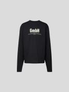 GmbH Oversized Sweatshirt aus Baumwolle in Black, Größe L