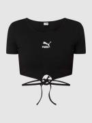 PUMA PERFORMANCE Cropped T-Shirt mit Logo-Stickerei in Black, Größe L