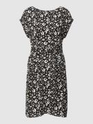 s.Oliver RED LABEL Kleid mit Allover-Muster in Black, Größe 36
