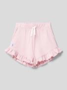 Polo Ralph Lauren Kids Regular Fit Shorts mit Volantsaum in Hellrosa, ...