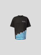Blue Sky Inn Oversized T-Shirt mit Label-Stitching in Black, Größe S