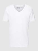 MCNEAL T-Shirt in melierter Optik in Weiss, Größe S