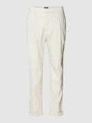 MCNEAL Tapered Fit Stoffhose mit Strukturmuster in Offwhite, Größe S
