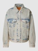 Levi's® Jeansjacke im Used-Look Modell 'TRUCKER' in Hellblau, Größe L