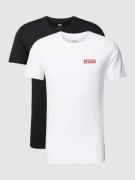 Levi's® T-Shirt mit Label-Print im 2er-Pack in Black, Größe XS