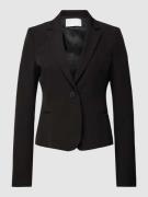 Jake*s Collection Blazer in unifarbenem Design in Black, Größe 34