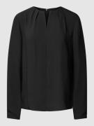 Calvin Klein Womenswear Bluse mit V-Ausschnitt Modell 'METAL BAR' in B...