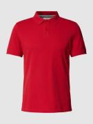 s.Oliver RED LABEL Poloshirt in unifarbenem Design in Rot, Größe S