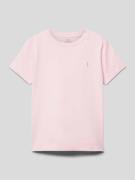 Polo Ralph Lauren Kids T-Shirt mit Logo-Stitching in Hellrosa, Größe 9...