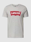 Levi's® T-Shirt in Melange-Optik mit Logo-Print in Hellgrau Melange, G...