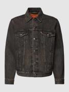 Levi's® Jeansjacke mit Label-Detail in Black, Größe M