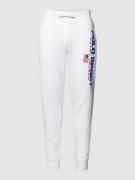 Polo Sport Sweatpants mit Label-Print in Weiss, Größe S
