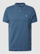MCNEAL Poloshirt mit Label-Stitching in Jeansblau, Größe S