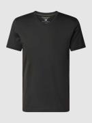 Christian Berg Men T-Shirt mit V-Ausschnitt in Anthrazit, Größe S