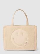 Weat Handtasche mit Teddyfell Modell 'Smiley® Cozy' in Beige, Größe On...