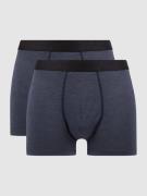 RAGMAN Trunks aus Jersey im 2er-Pack in Rauchblau, Größe S